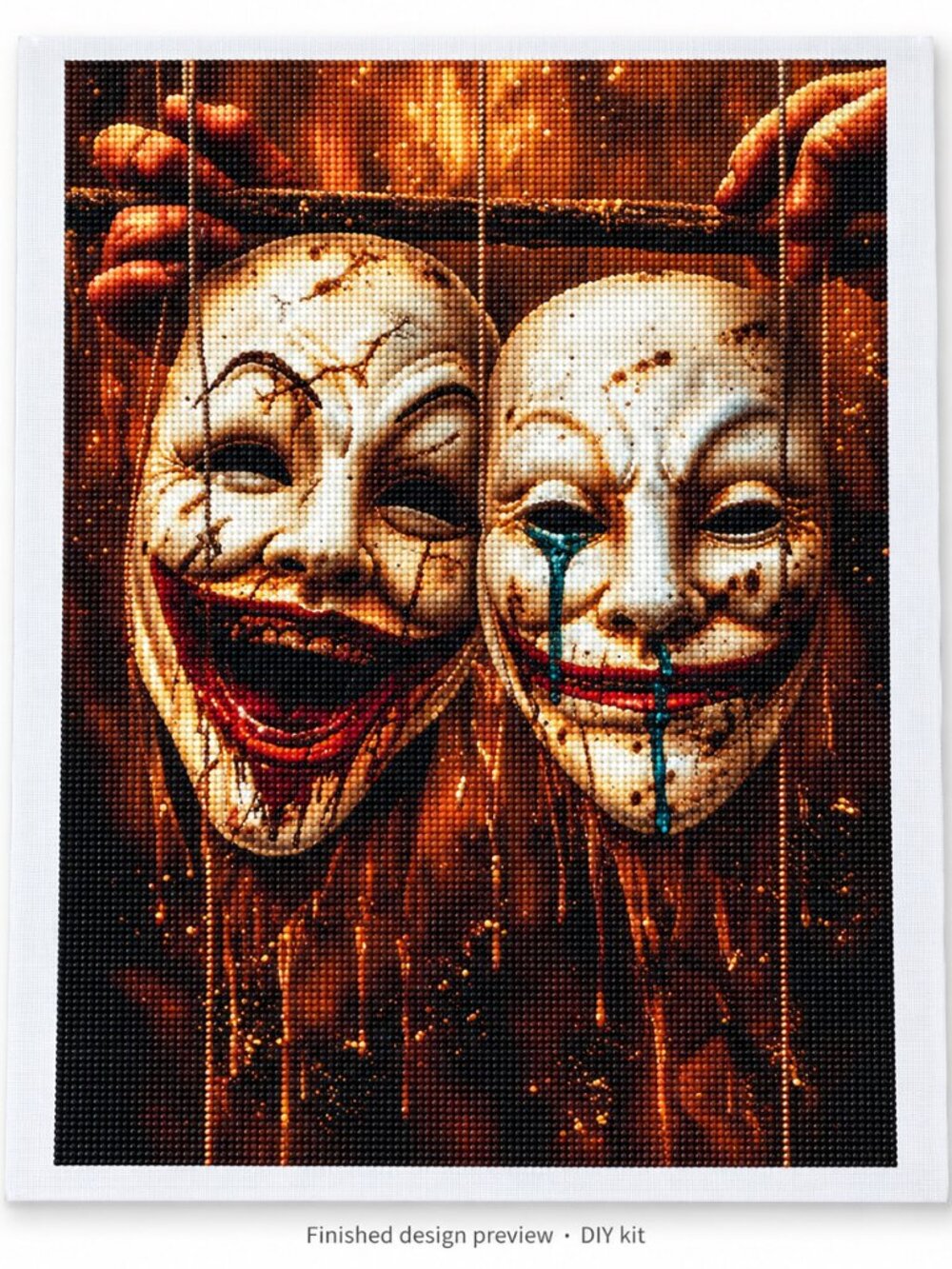 Halloween Masks Diamond Painting Kit